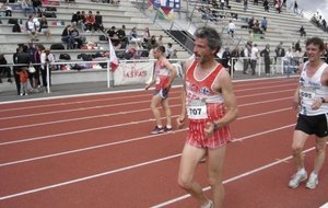 François Roux sur 5000m marche
